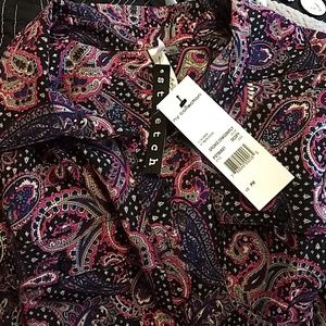 Paisley button down up shirt